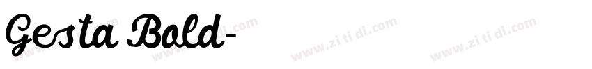 Gesta Bold字体转换